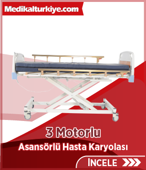 3 Motorlu Asansörlü Hasta Karyolası